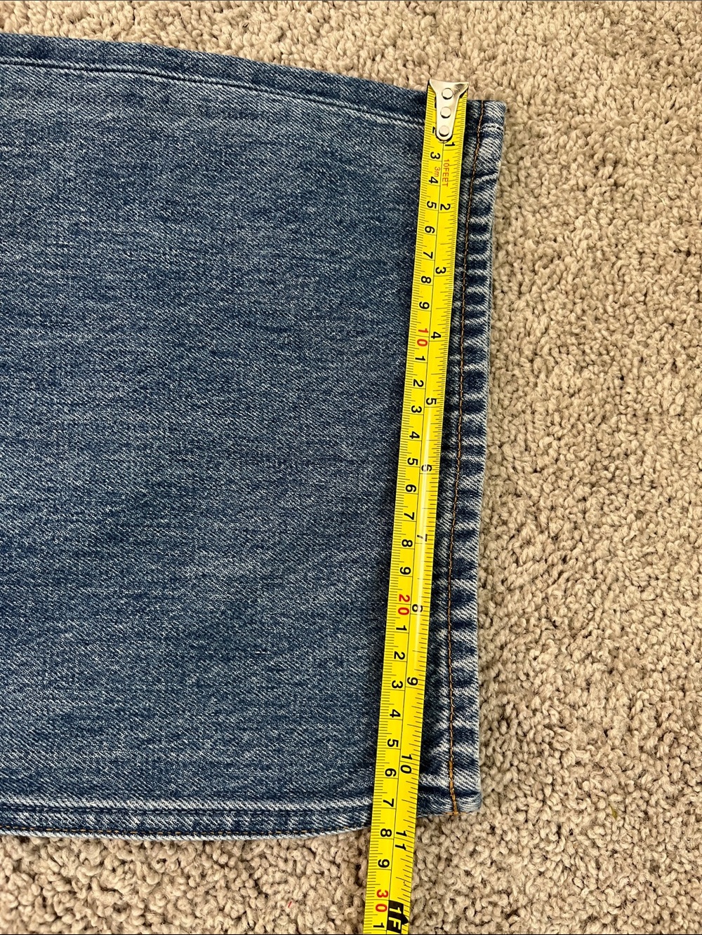 Helmut Lang Wardrobe Jeans High Rise Wide Leg Classic Blue Women’s 32 Ins 32 NWT - Picture 9 of 9